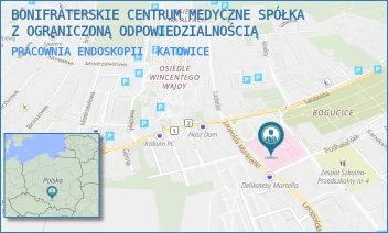 PRACOWNIA ENDOSKOPII - BONIFRATERSKIE CENTRUM MEDYCZNE SPÓŁKA Z OGRANICZONĄ ODPOWIEDZIALNOŚCIĄ - UL. L.MARKIEFKI 87,  KATOWICE