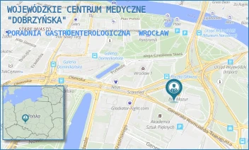 PORADNIA GASTROENTEROLOGICZNA - WOJEWÓDZKIE CENTRUM MEDYCZNE "DOBRZYŃSKA" - UL. DOBRZYŃSKA 21/23,  WROCŁAW