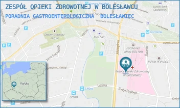 PORADNIA GASTROENTEROLOGICZNA - ZESPÓŁ OPIEKI ZDROWOTNEJ W BOLESŁAWCU - UL. JELENIOGÓRSKA 4,  BOLESŁAWIEC