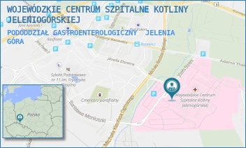 PODODDZIAŁ GASTROENTEROLOGICZNY - WOJEWÓDZKIE CENTRUM SZPITALNE KOTLINY JELENIOGÓRSKIEJ - OGIŃSKIEGO 6,  JELENIA GÓRA
