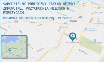 PORADNIA GASTROENTEROLOGICZNA - SAMODZIELNY PUBLICZNY ZAKŁAD OPIEKI ZDROWOTNEJ PRZYCHODNIA MIEJSKA W PIESZYCACH - UL. KRÓLOWEJ JADWIGI 1, PIESZYCE