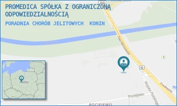 PORADNIA CHORÓB JELITOWYCH - PROMEDICA SPÓŁKA Z OGRANICZONĄ ODPOWIEDZIALNOŚCIĄ - WOJSKA POLSKIEGO 33B,  KONIN