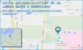 PRACOWNIA ENDOSKOPII GASTROENTEROLOGICZNEJ - SZPITAL WIELOSPECJALISTYCZNY IM. DR. LUDWIKA BŁAŻKA W INOWROCŁAWIU - POZNAŃSKA 97,  INOWROCŁAW