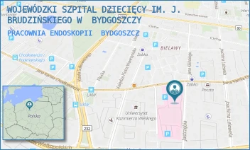 PRACOWNIA ENDOSKOPII - WOJEWÓDZKI SZPITAL DZIECIĘCY IM. J. BRUDZIŃSKIEGO W  BYDGOSZCZY - CHODKIEWICZA 44,  BYDGOSZCZ