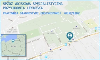 PRACOWNIA DIAGNOSTYKI ENDOSKOPOWEJ - WOJSKOWA SPECJALISTYCZNA PRZYCHODNIA LEKARSKA SAMODZIELNY PUBLICZNY ZAKŁAD OPIEKI ZDROWOTNEJ W GRUDZIĄDZU - LEGIONÓW 57,  GRUDZIĄDZ