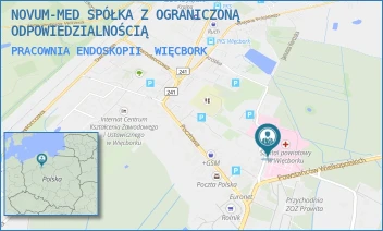 PRACOWNIA ENDOSKOPII - NOVUM-MED SPÓŁKA Z OGRANICZONĄ ODPOWIEDZIALNOŚCIĄ - MICKIEWICZA 26,  WIĘCBORK