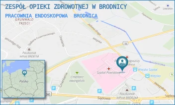 PRACOWNIA ENDOSKOPOWA - ZESPÓŁ OPIEKI ZDROWOTNEJ W BRODNICY - WIEJSKA 9,  BRODNICA