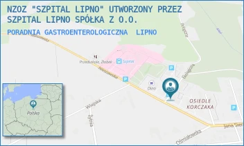PORADNIA GASTROENTEROLOGICZNA - NZOZ "SZPITAL LIPNO" UTWORZONY PRZEZ SZPITAL LIPNO SPÓŁKA Z O.O. - NIESZAWSKA 6,  LIPNO