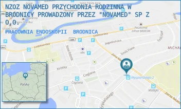 PRACOWNIA ENDOSKOPII - NZOZ NOVAMED PRZYCHODNIA RODZINNA W BRODNICY PROWADZONY PRZEZ "NOVAMED" SP Z O.O. - WYSPIAŃSKIEGO 2A,  BRODNICA