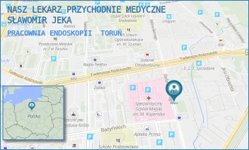PRACOWNIA ENDOSKOPII - NASZ LEKARZ PRZYCHODNIE MEDYCZNE SŁAWOMIR JEKA - STEFANA BATOREGO 18-22,  TORUŃ