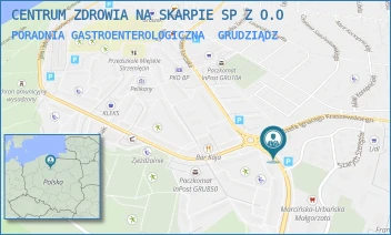 PORADNIA GASTROENTEROLOGICZNA - CENTRUM ZDROWIA NA SKARPIE SP Z O.O - KONSTYTUCJI 3 MAJA 3,  GRUDZIĄDZ