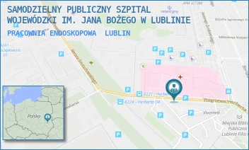 PRACOWNIA ENDOSKOPOWA - SAMODZIELNY PUBLICZNY SZPITAL WOJEWÓDZKI IM. JANA BOŻEGO W LUBLINIE - ZBIGNIEWA HERBERTA 21,  LUBLIN