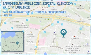 ZAKŁAD DIAGNOSTYKI I TERAPII ENDOSKOPOWEJ - UNIWERSYTECKI SZPITAL KLINICZNY NR 1 W LUBLINIE - STASZICA 16,  LUBLIN