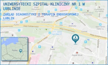 ZAKŁAD DIAGNOSTYKI I TERAPII ENDOSKOPOWEJ - UNIWERSYTECKI SZPITAL KLINICZNY NR 1 W LUBLINIE - ALEJA SOLIDARNOŚCI 8,  LUBLIN