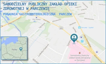 PORADNIA GASTROENTEROLOGICZNA - SAMODZIELNY PUBLICZNY ZAKŁAD OPIEKI ZDROWOTNEJ W PARCZEWIE - KOŚCIELNA 136,  PARCZEW