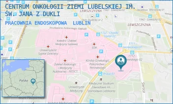PRACOWNIA ENDOSKOPOWA - CENTRUM ONKOLOGII ZIEMI LUBELSKIEJ IM. ŚW. JANA Z DUKLI - DRA KAZIMIERZA JACZEWSKIEGO 7,  LUBLIN