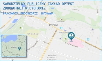 PRACOWNIA ENDOSKOPII - SAMODZIELNY PUBLICZNY ZAKŁAD OPIEKI ZDROWOTNEJ W BYCHAWIE - MARSZAŁKA JÓZEFA PIŁSUDSKIEGO 26-28/30,  BYCHAWA