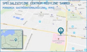 PORADNIA GASTROENTEROLOGICZNA - SPECJALISTYCZNE CENTRUM MEDYCZNE SANMED - ŻYTNIA 16,  RYKI