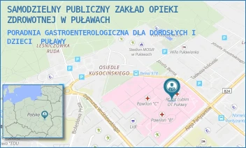 PORADNIA GASTROENTEROLOGICZNA DLA DOROSŁYCH I DZIECI - SAMODZIELNY PUBLICZNY ZAKŁAD OPIEKI ZDROWOTNEJ W PUŁAWACH - BEMA 1,  PUŁAWY