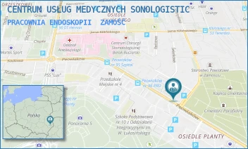 PRACOWNIA ENDOSKOPII - CENTRUM USŁUG MEDYCZNYCH SONOLOGISTIC - PEOWIAKÓW 1B,  ZAMOŚĆ