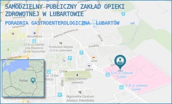 PORADNIA GASTROENTEROLOGICZNA - SAMODZIELNY PUBLICZNY ZAKŁAD OPIEKI ZDROWOTNEJ W LUBARTOWIE - CICHA 14,  LUBARTÓW