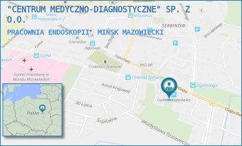 PRACOWNIA ENDOSKOPII - "CENTRUM MEDYCZNO-DIAGNOSTYCZNE" SP. Z O.O. - DĄBRÓWKI 52,  MIŃSK MAZOWIECKI