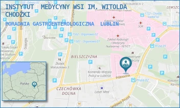 PORADNIA GASTROENTEROLOGICZNA - INSTYTUT  MEDYCYNY WSI IM. WITOLDA CHODŹKI - JACZEWSKIEGO 2,  LUBLIN