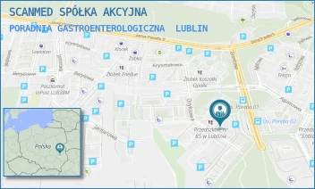PORADNIA GASTROENTEROLOGICZNA - SCANMED SPÓŁKA AKCYJNA - ONYKSOWA 10,  LUBLIN