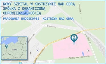 PRACOWNIA ENDOSKOPII - NOWY SZPITAL W KOSTRZYNIE NAD ODRĄ SPÓŁKA Z OGRANICZONĄ ODPOWIEDZIALNOŚCIĄ - UL. GABRIELA NARUTOWICZA 6,  KOSTRZYN NAD ODRĄ