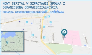 PORANIA GASTROENTEROLOGICZNA - NOWY SZPITAL W SZPROTAWIE SPÓŁKA Z OGRANICZONĄ ODPOWIEDZIALNOŚCIĄ - UL. HENRYKOWSKA 1,  SZPROTAWA