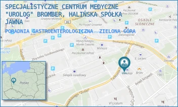 PORADNIA GASTROENTEROLOGICZNA - SPECJALISTYCZNE CENTRUM MEDYCZNE "UROLOG" BROMBER, HALIŃSKA SPÓŁKA JAWNA - UL. ANIELI KRZYWOŃ 2,  ZIELONA GÓRA