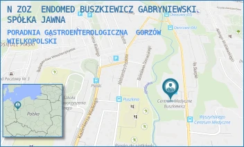 PORADNIA GASTROENTEROLOGICZNA - N ZOZ  ENDOMED BUSZKIEWICZ GABRYNIEWSKI SPÓŁKA JAWNA - UL. KARD. STEFANA WYSZYŃSKIEGO 155,  GORZÓW WIELKOPOLSKI