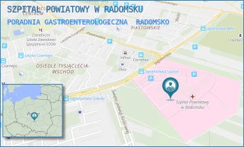PORADNIA GASTROENTEROLOGICZNA - SZPITAL POWIATOWY W RADOMSKU - UL. JAGIELLOŃSKA 36,  RADOMSKO