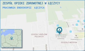 PRACOWNIA ENDOSKOPII - ZESPÓŁ OPIEKI ZDROWOTNEJ W ŁĘCZYCY - UL. ZACHODNIA 6,  ŁĘCZYCA