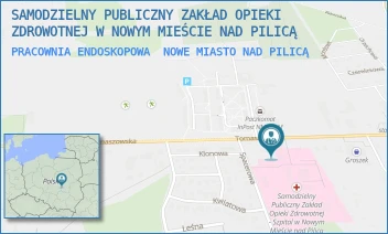 PRACOWNIA ENDOSKOPOWA - SAMODZIELNY PUBLICZNY ZAKŁAD OPIEKI ZDROWOTNEJ W NOWYM MIEŚCIE NAD PILICĄ - TOMASZOWSKA 43,  NOWE MIASTO NAD PILICĄ