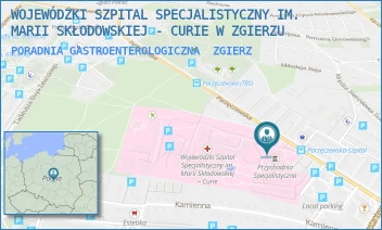 PORADNIA GASTROENTEROLOGICZNA - WOJEWÓDZKI SZPITAL SPECJALISTYCZNY IM. MARII SKŁODOWSKIEJ - CURIE W ZGIERZU - UL. PARZĘCZEWSKA 35,  ZGIERZ