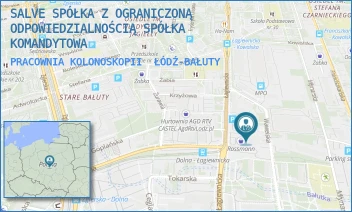 PRACOWNIA KOLONOSKOPII - SALVE SPÓŁKA Z OGRANICZONĄ ODPOWIEDZIALNOŚCIĄ SPÓŁKA KOMANDYTOWA - UL. ŁAGIEWNICKA 53,  ŁÓDŹ-BAŁUTY