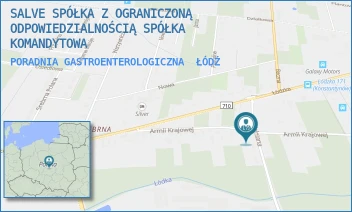PORADNIA GASTROENTEROLOGICZNA - SALVE SPÓŁKA Z OGRANICZONĄ ODPOWIEDZIALNOŚCIĄ SPÓŁKA KOMANDYTOWA - UL. ARMII KRAJOWEJ 39,  ŁÓDŹ