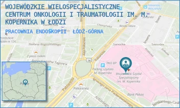 PRACOWNIA ENDOSKOPII - WOJEWÓDZKIE WIELOSPECJALISTYCZNE CENTRUM ONKOLOGII I TRAUMATOLOGII IM. M. KOPERNIKA W ŁODZI - UL. PABIANICKA 62,  ŁÓDŹ-GÓRNA