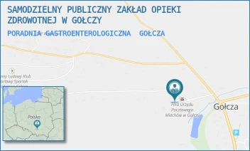 PORADNIA GASTROENTEROLOGICZNA - SAMODZIELNY PUBLICZNY ZAKŁAD OPIEKI ZDROWOTNEJ W GOŁCZY - UL. GOŁCZA 80 C-D,  GOŁCZA