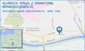 PRACOWNIA BADAŃ ENDOSKOPOWYCH - ALLMEDICA SPÓŁKA Z OGRANICZONĄ ODPOWIEDZIALNOŚCIĄ - UL. KOWANIEC 2A,  NOWY TARG
