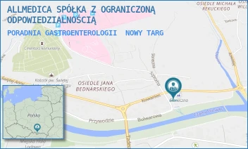 PORADNIA GASTROENTEROLOGII - ALLMEDICA SPÓŁKA Z OGRANICZONĄ ODPOWIEDZIALNOŚCIĄ - UL. KOWANIEC 2A,  NOWY TARG