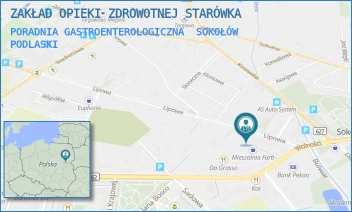PORADNIA GASTROENTEROLOGICZNA - ZAKŁAD OPIEKI ZDROWOTNEJ STARÓWKA - LIPOWA 5,  SOKOŁÓW PODLASKI
