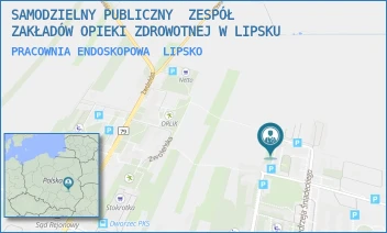 PRACOWNIA ENDOSKOPOWA - SAMODZIELNY PUBLICZNY  ZESPÓŁ ZAKŁADÓW OPIEKI ZDROWOTNEJ W LIPSKU - JĘDRZEJA ŚNIADECKIEGO 2,  LIPSKO