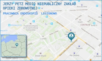 PRACOWNIA ENDOSKOPII - JERZY PETZ MEDIQ NIEPUBLICZNY ZAKŁAD OPIEKI ZDROWOTNEJ - PIŁSUDSKIEGO 20,  LEGIONOWO