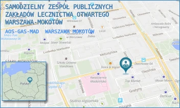 AOS-GAS-MAD - SAMODZIELNY ZESPÓŁ PUBLICZNYCH ZAKŁADÓW LECZNICTWA OTWARTEGO WARSZAWA-MOKOTÓW - MADALIŃSKIEGO 13, WARSZAWA MOKOTÓW