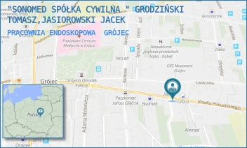 PRACOWNIA ENDOSKOPOWA - "SONOMED SPÓŁKA CYWILNA " GRODZIŃSKI TOMASZ,JASIOROWSKI JACEK - PIŁSUDSKIEGO 33,  GRÓJEC