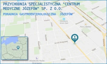 PORADNIA GASTROENTEROLOGICZNA - PRZYCHODNIA SPECJALISTYCZNA "CENTRUM MEDYCZNE JÓZEFÓW" SP. Z O.O. - ARMII KRAJOWEJ 5,  JÓZEFÓW