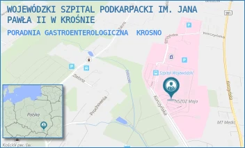 PORADNIA GASTROENTEROLOGICZNA - WOJEWÓDZKI SZPITAL PODKARPACKI IM. JANA PAWŁA II W KROŚNIE - UL. KORCZYŃSKA 57,  KROSNO