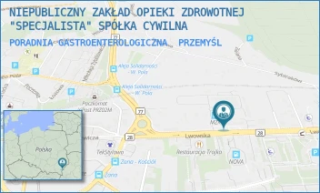 PORADNIA GASTROENTEROLOGICZNA - NIEPUBLICZNY ZAKŁAD OPIEKI ZDROWOTNEJ "SPECJALISTA" SPÓŁKA CYWILNA - LWOWSKA 9,  PRZEMYŚL